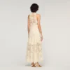 Floral cotton guipure maxi dress Floral cotton guipure maxi dress