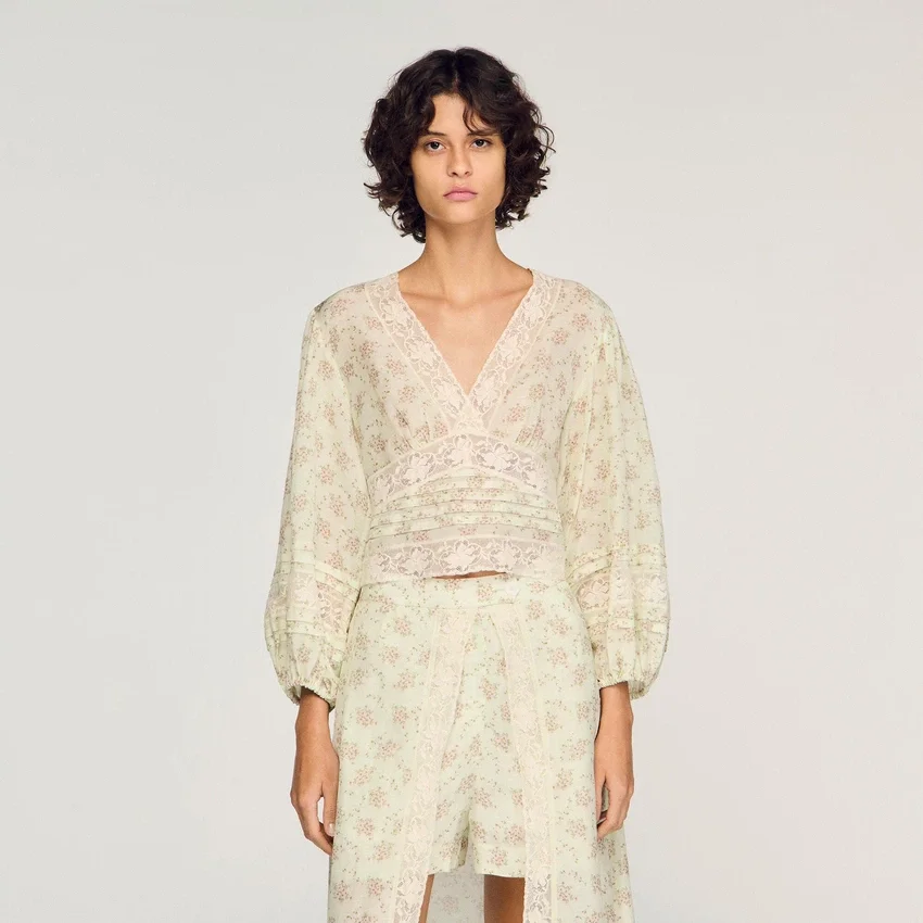 Floral crop top Floral crop top