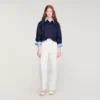 Floral embroidered cotton shirt Floral embroidered cotton shirt