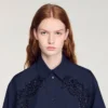 Floral embroidered cotton shirt Floral embroidered cotton shirt