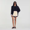 Floral embroidered shorts Floral embroidered shorts