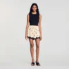 Floral embroidered shorts Floral embroidered shorts