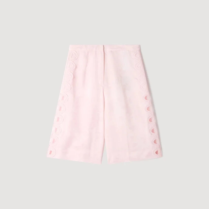 Floral jacquard Bermuda shorts Floral jacquard Bermuda shorts