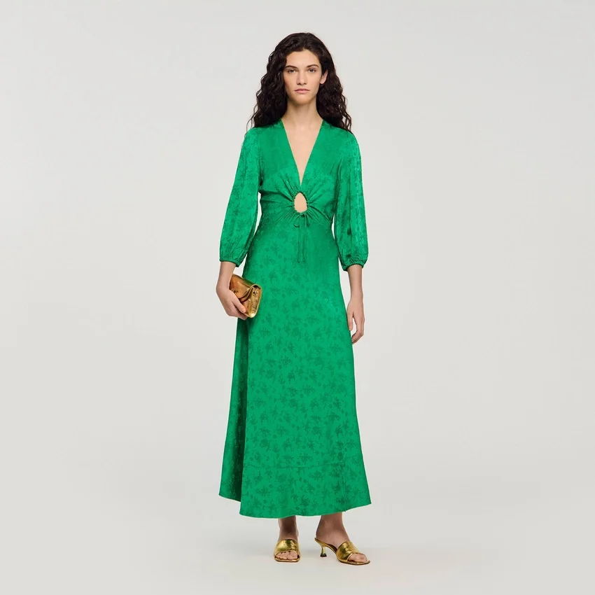 Floral jacquard maxi dress Floral jacquard maxi dress