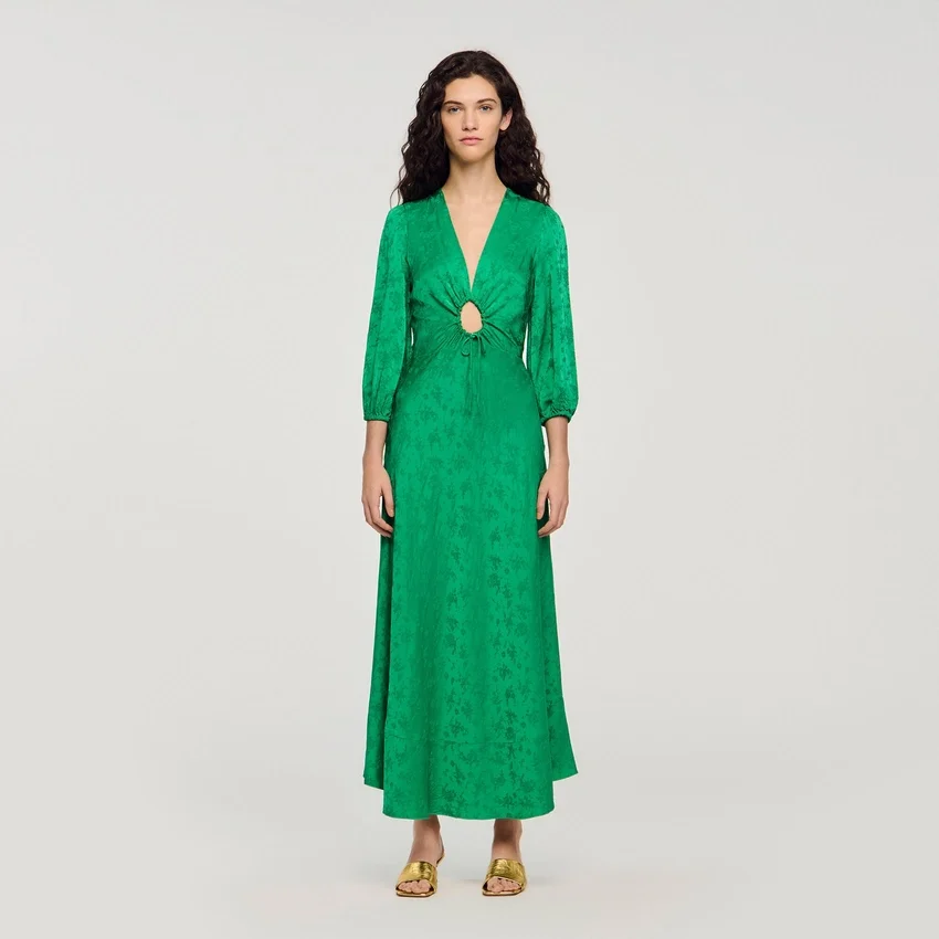 Floral jacquard maxi dress Floral jacquard maxi dress
