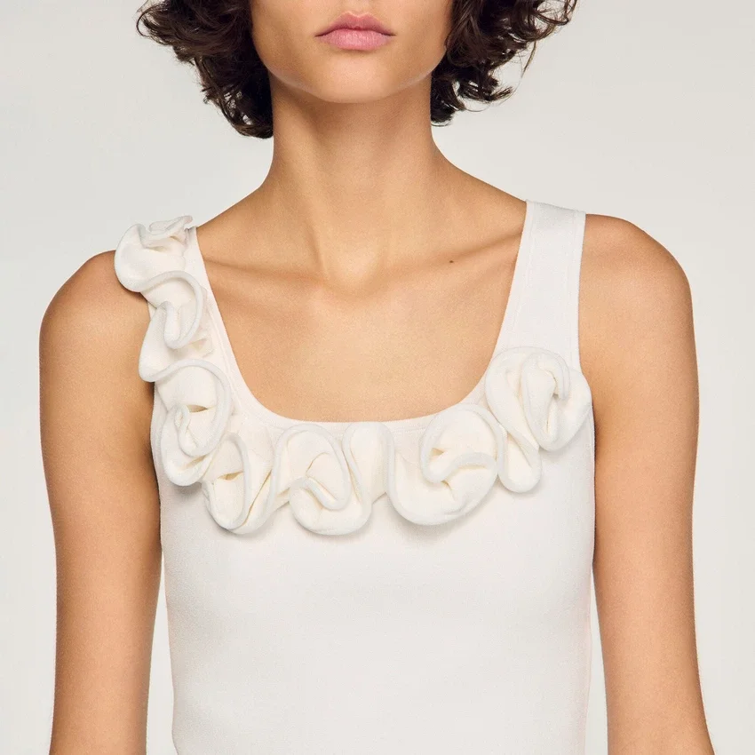 Floral knit crop top Floral knit crop top