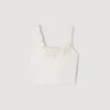Floral knit crop top Floral knit crop top