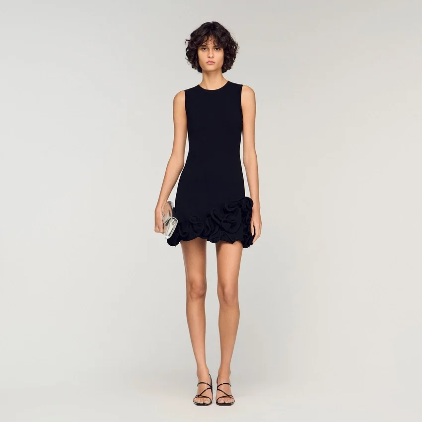 Floral knit mini dress Floral knit mini dress