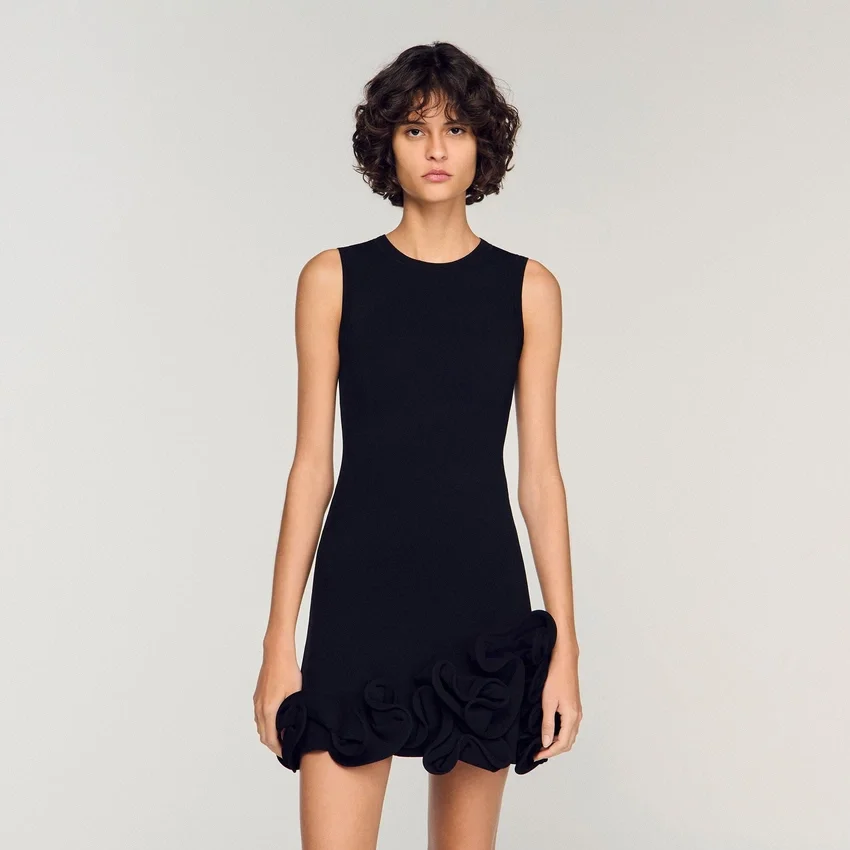 Floral knit mini dress Floral knit mini dress