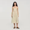 Floral midi dress with straps Floral midi dress with straps