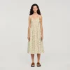Floral midi dress with straps Floral midi dress with straps