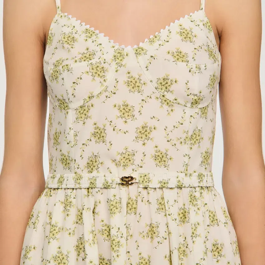 Floral midi dress with straps Floral midi dress with straps