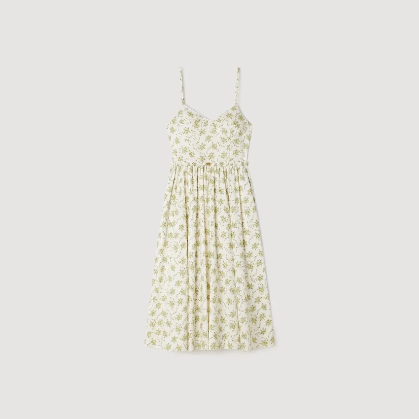 Floral midi dress with straps Floral midi dress with straps