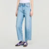 Floral print barrel jeans Floral print barrel jeans