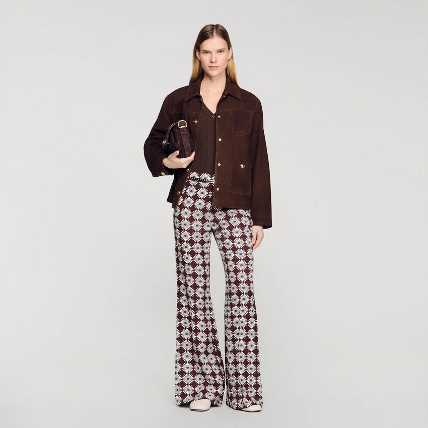 Floral-print flowy trousers Floral-print flowy trousers