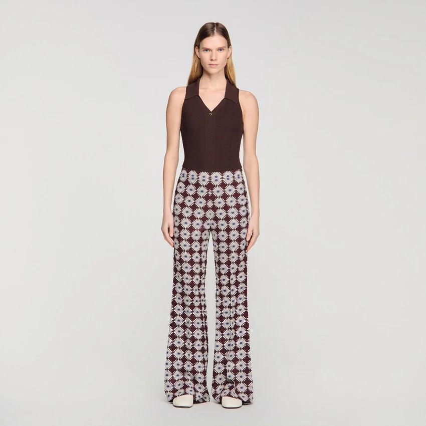Floral-print flowy trousers Floral-print flowy trousers