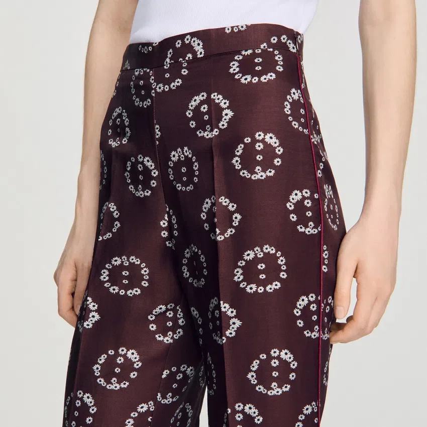 Floral-print flowy trousers Floral-print flowy trousers