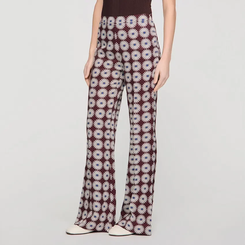Floral-print flowy trousers Floral-print flowy trousers