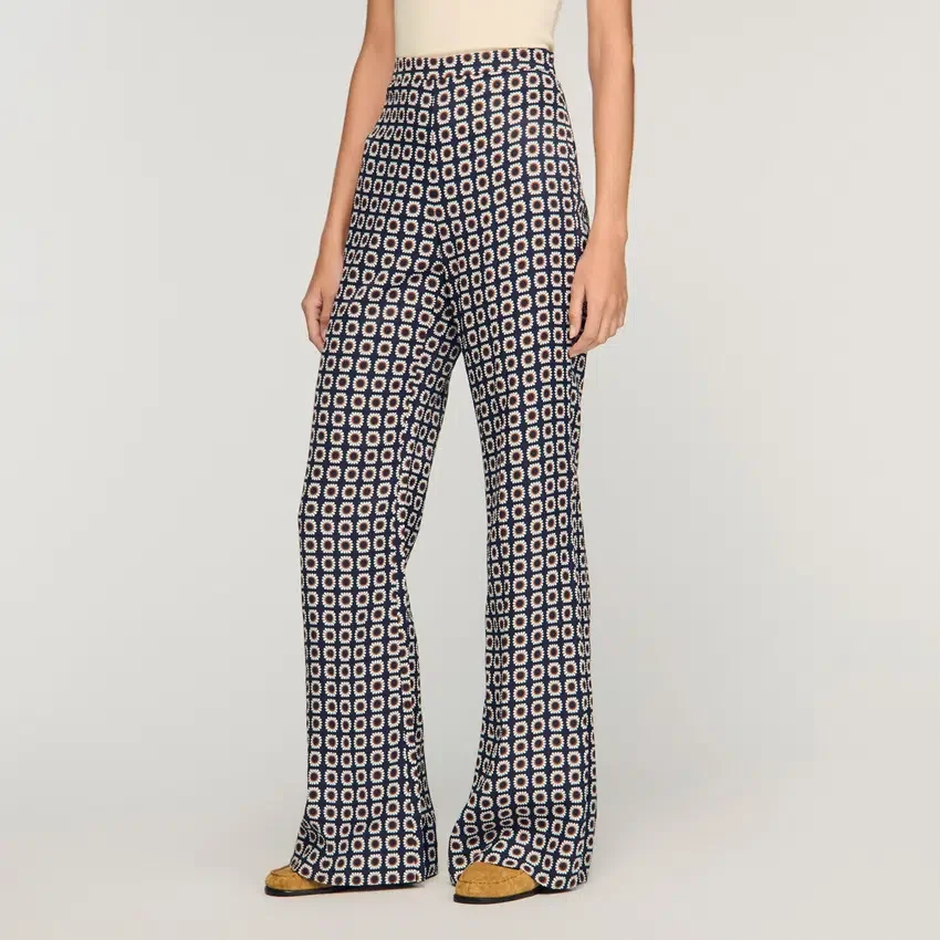 Floral-print flowy trousers Floral-print flowy trousers