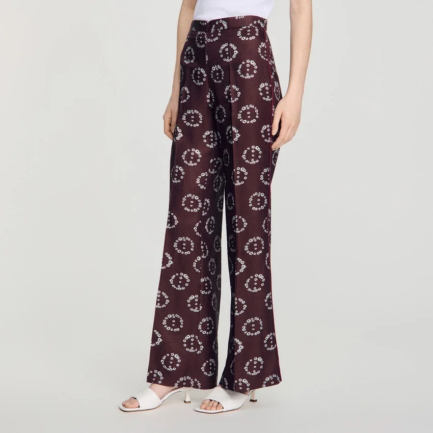 Floral-print flowy trousers Floral-print flowy trousers
