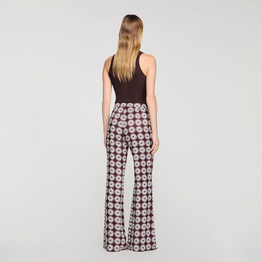 Floral-print flowy trousers Floral-print flowy trousers