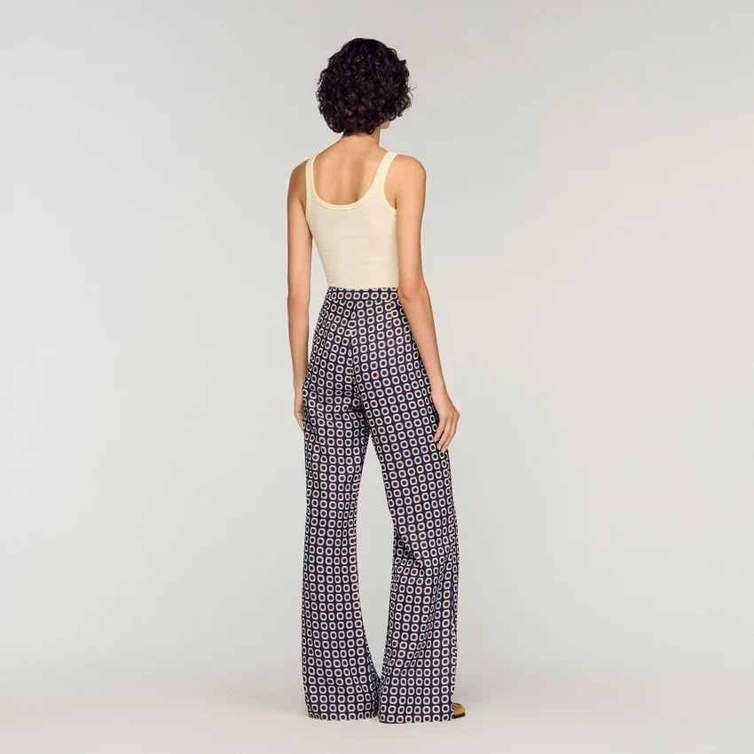 Floral-print flowy trousers Floral-print flowy trousers