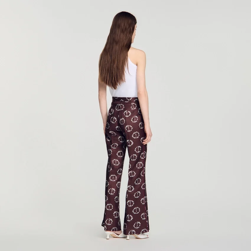 Floral-print flowy trousers Floral-print flowy trousers