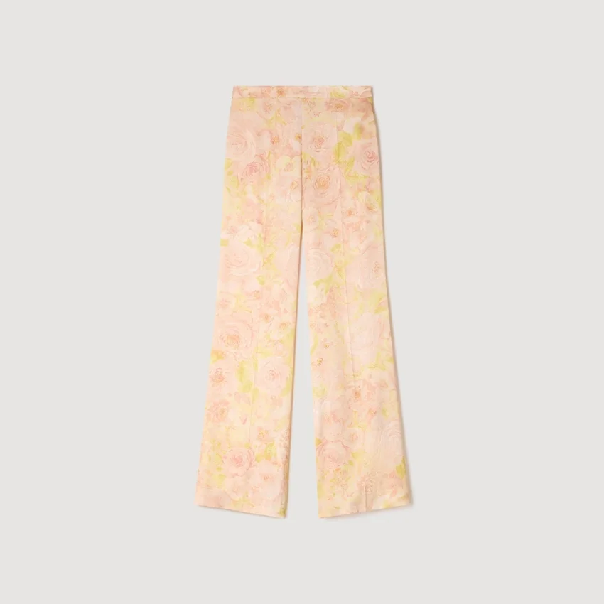 Floral-print flowy trousers Floral-print flowy trousers