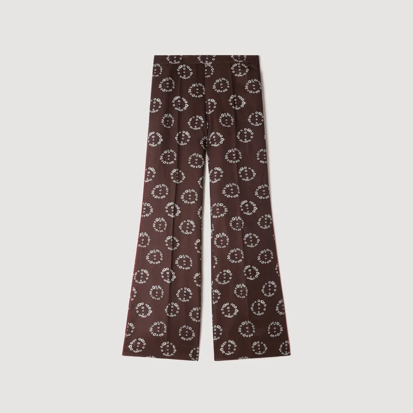 Floral-print flowy trousers Floral-print flowy trousers