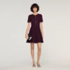 Floral print knit mini dress Floral print knit mini dress