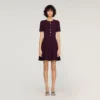 Floral print knit mini dress Floral print knit mini dress