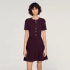 Floral print knit mini dress Floral print knit mini dress