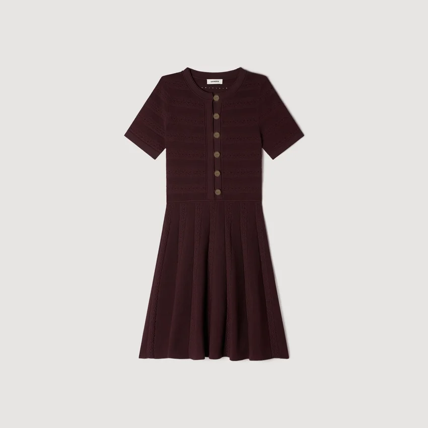 Floral print knit mini dress Floral print knit mini dress