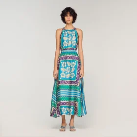 Floral print maxi dress