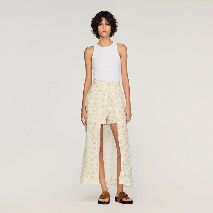 Floral print maxi skort Floral print maxi skort