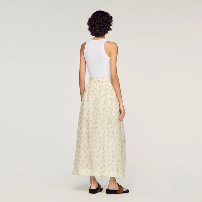 Floral print maxi skort Floral print maxi skort
