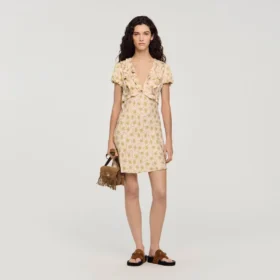 Floral print mini dress