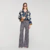 Floral print silk shirt Floral print silk shirt