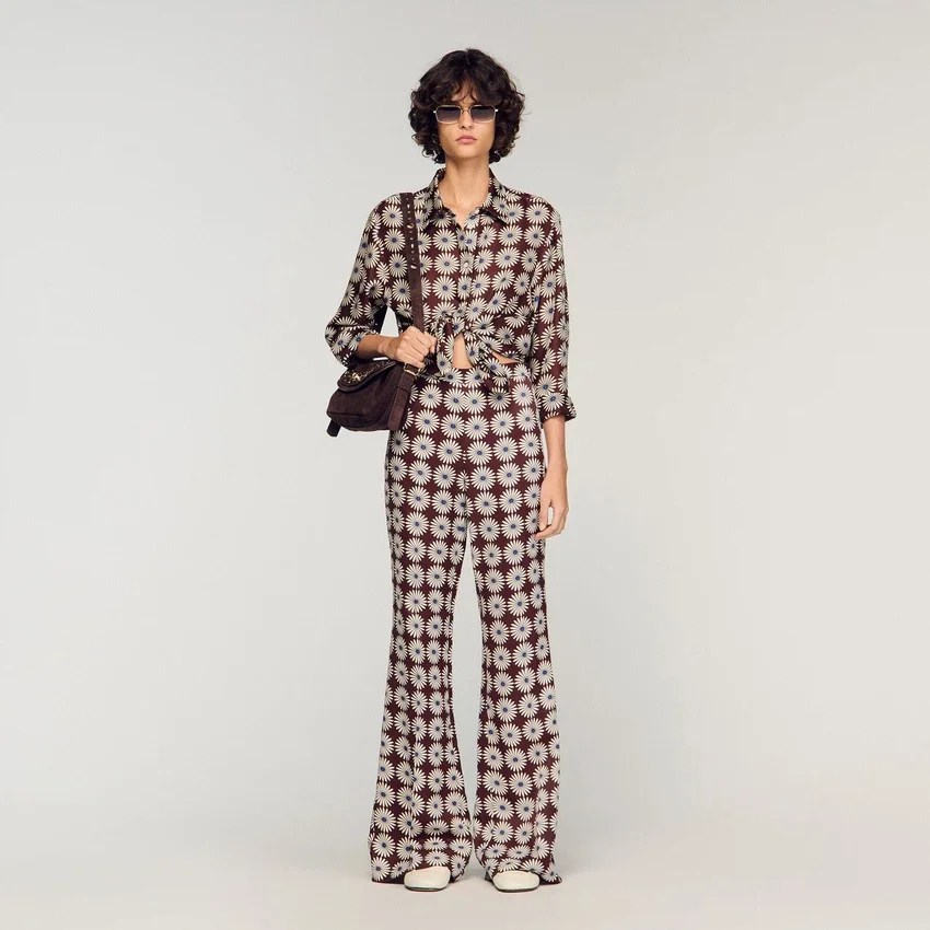 Floral print silk shirt Floral print silk shirt