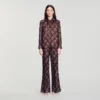 Floral print silk shirt Floral print silk shirt