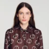 Floral print silk shirt Floral print silk shirt