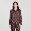Floral print silk shirt Floral print silk shirt