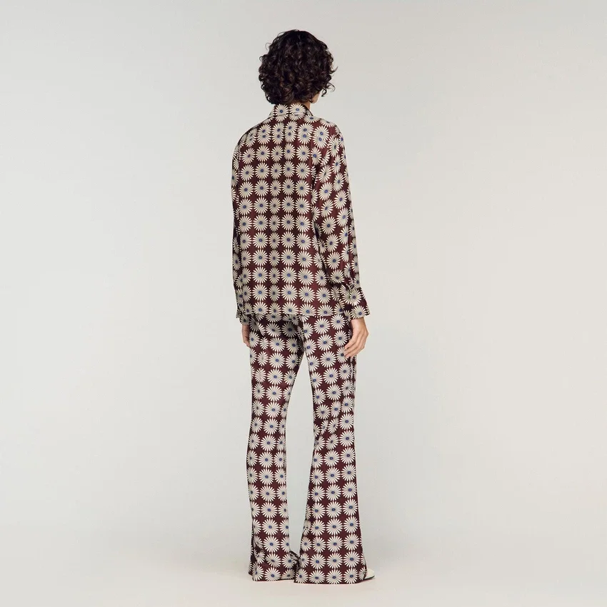 Floral print silk shirt Floral print silk shirt