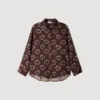 Floral print silk shirt Floral print silk shirt