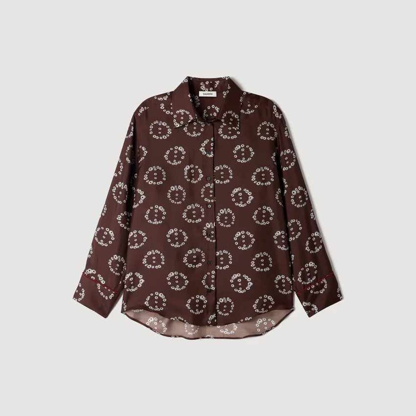 Floral print silk shirt Floral print silk shirt