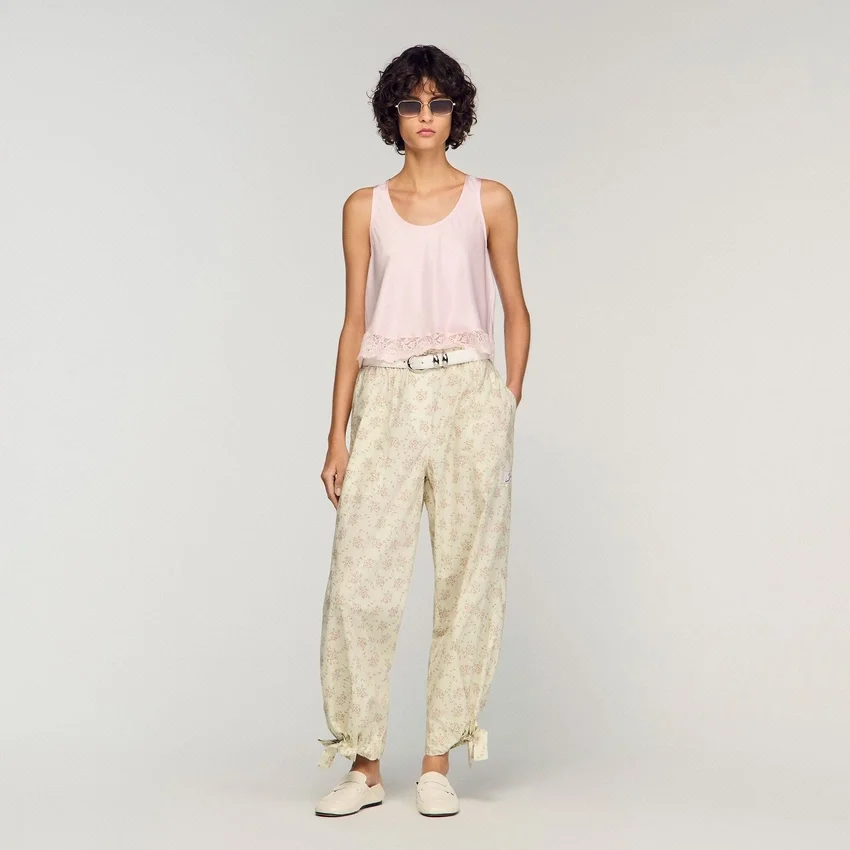 Floral wide-leg trousers Floral wide-leg trousers