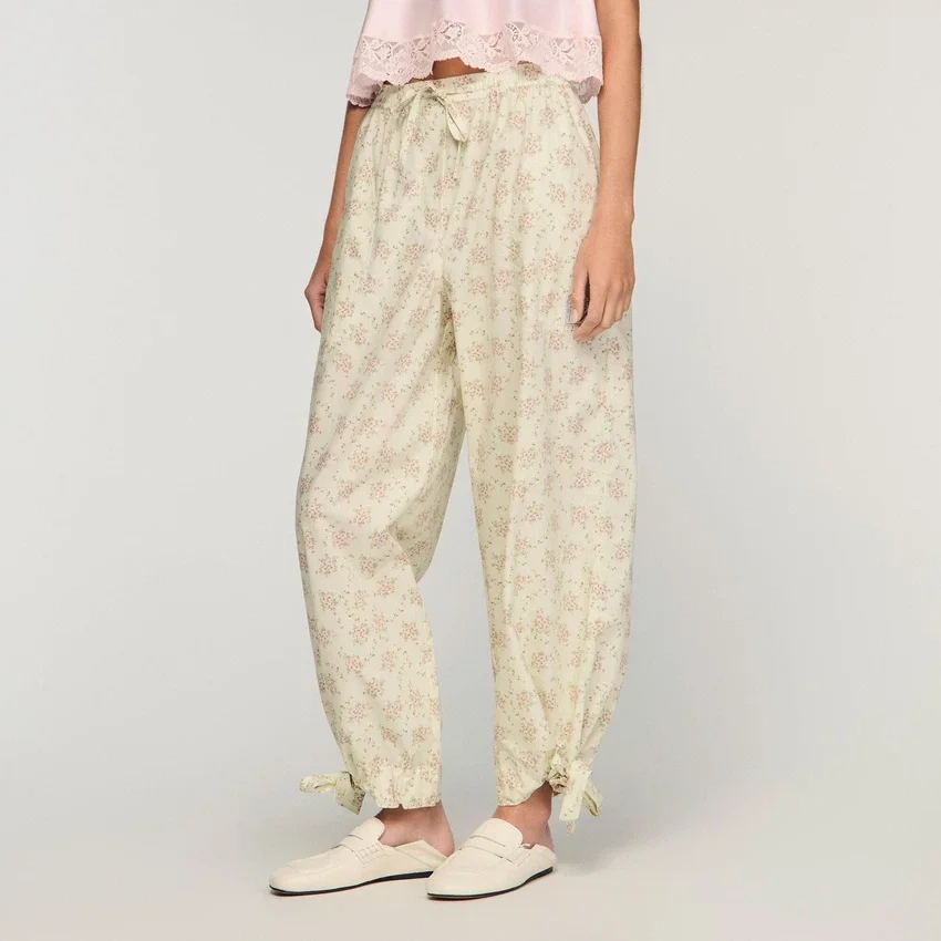Floral wide-leg trousers Floral wide-leg trousers