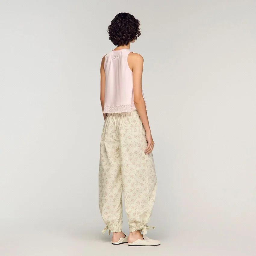 Floral wide-leg trousers Floral wide-leg trousers