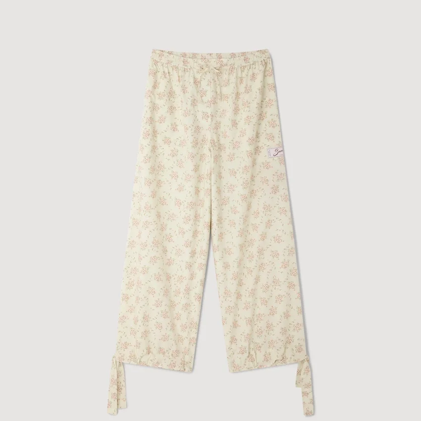 Floral wide-leg trousers Floral wide-leg trousers