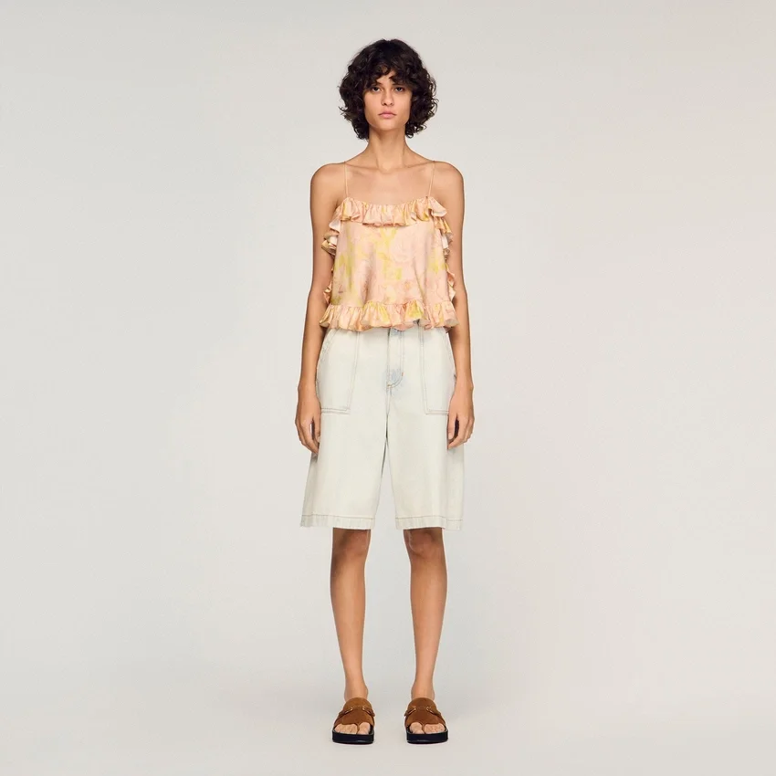 Flower print crop top Flower print crop top